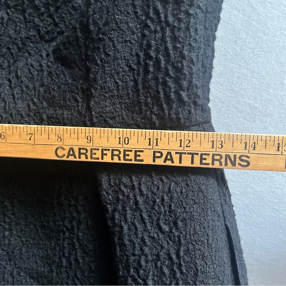 Lord & Taylor Black Textured Strapless Fit & Flare Pocket Dress Sz XS - Picture 6 of 8